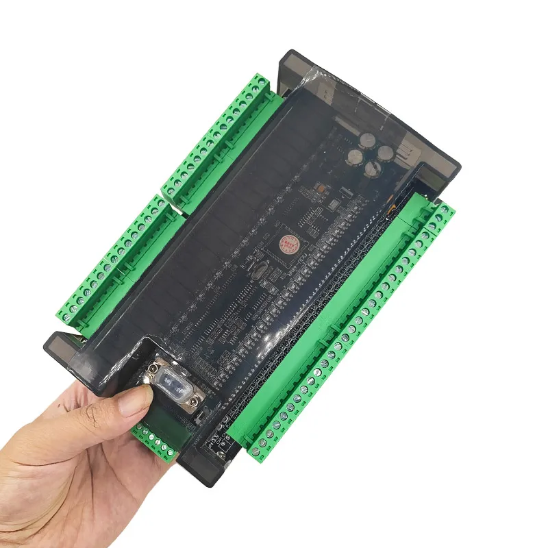 FX3U Programmable Logic Controller 48MR 48MT 24 Input 24 Output with RS232 RS485 38400bps Relay Transistor 6AD 2DA