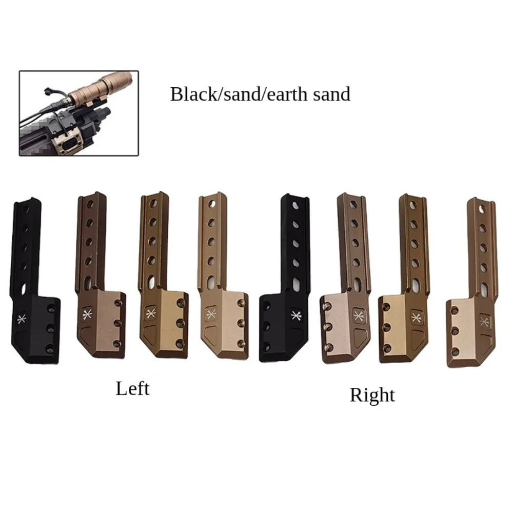 

Tactical M300M600 Flashlight ModButton Wired Rat Tail Side Extension Bracket UN Metal Base