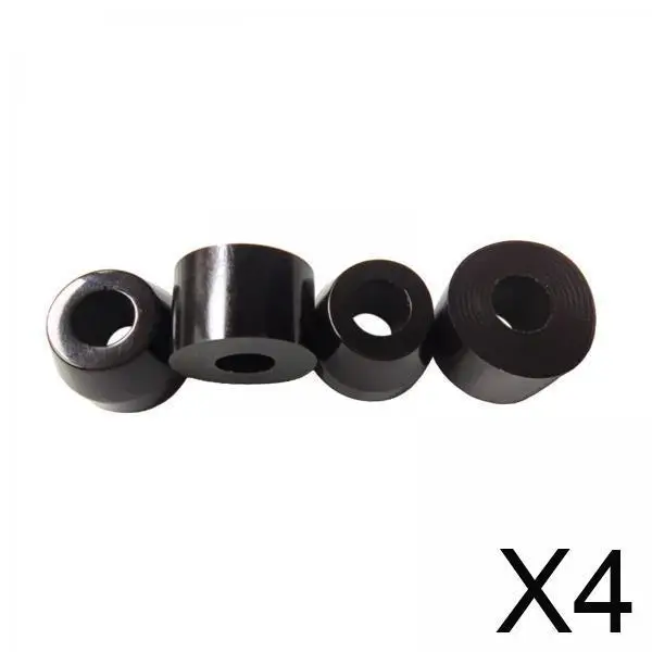 4x4x لوح التزلج شاحنة جلبة Longboard 90A إعادة بناء مجموعات امتصاص الصدمات الأسود