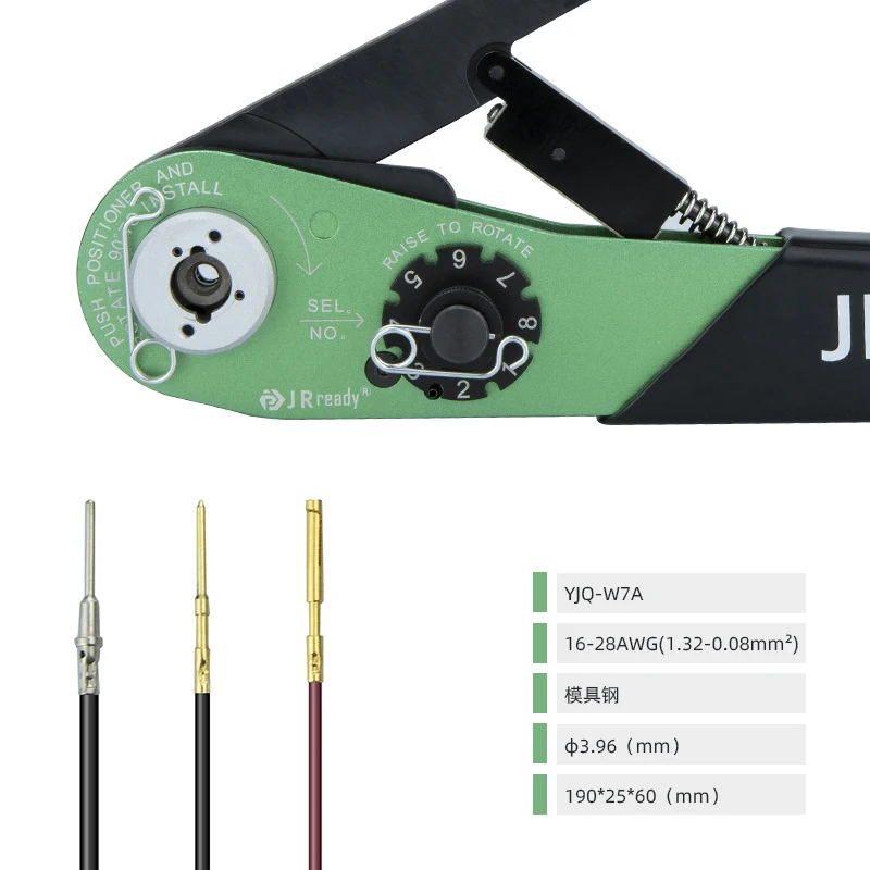 Imagem -03 - Alicate Multifuncional para Conectores Eletrônicos Ferramenta de Crimp de Fio Yjq-w7a M22520 701 1628awg