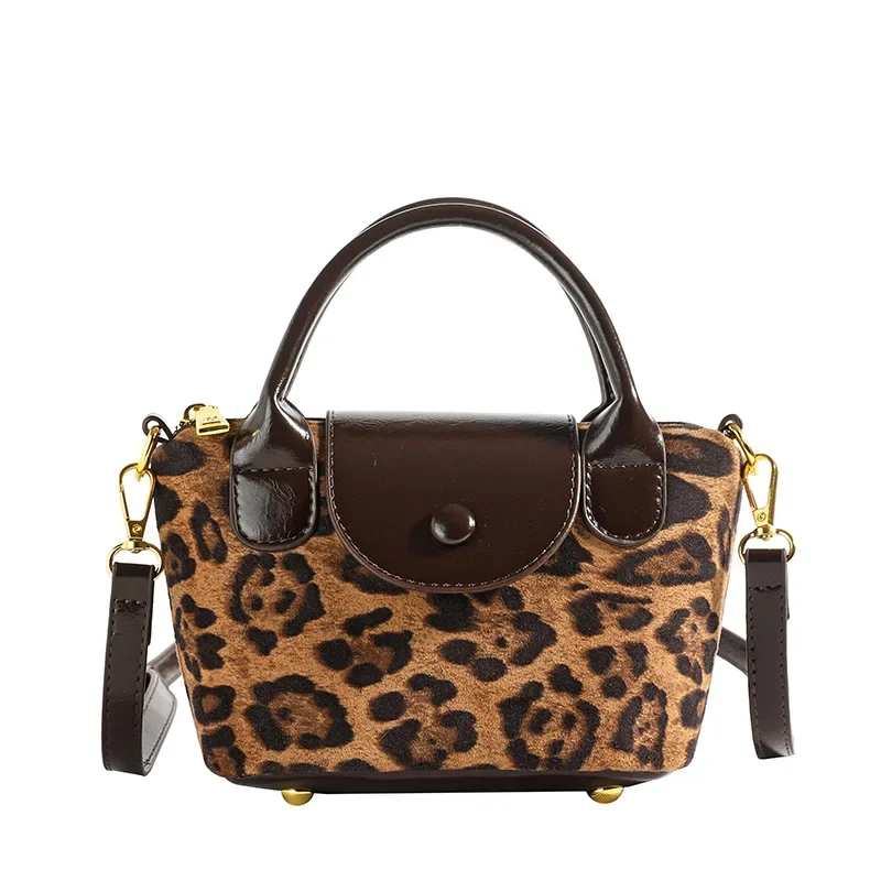 

2025 Leopard Print Square Bag Women, Trendy Convertible Tote with Adjustable Chain, Versatile Mini Crossbody for Night Outings