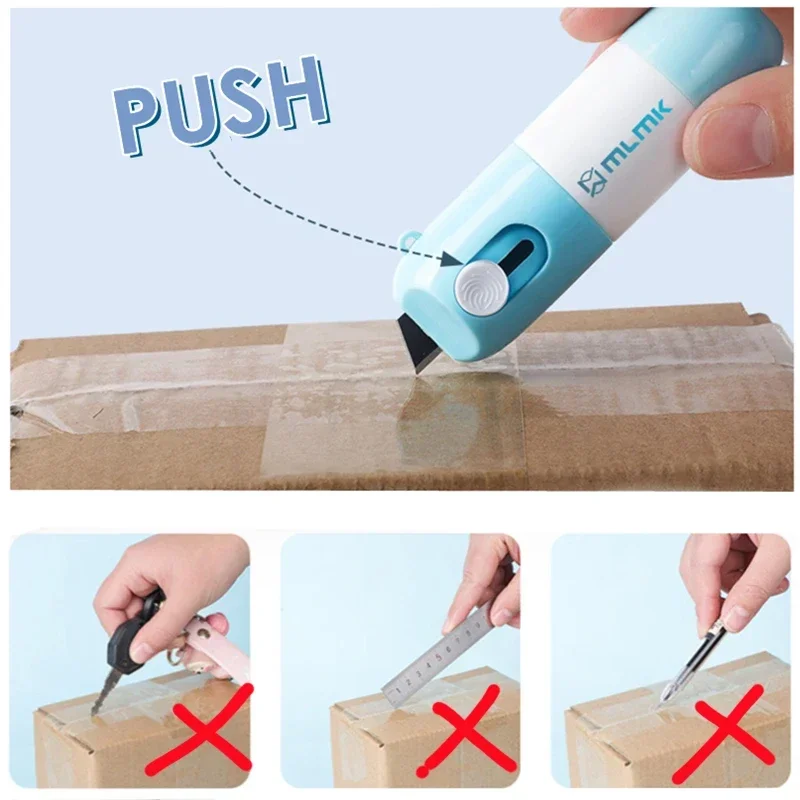 Thermal Paper Correction Solution Home Office Anti-Snooping Identity Privacy Protection Eraser with Knife Package Box Opener