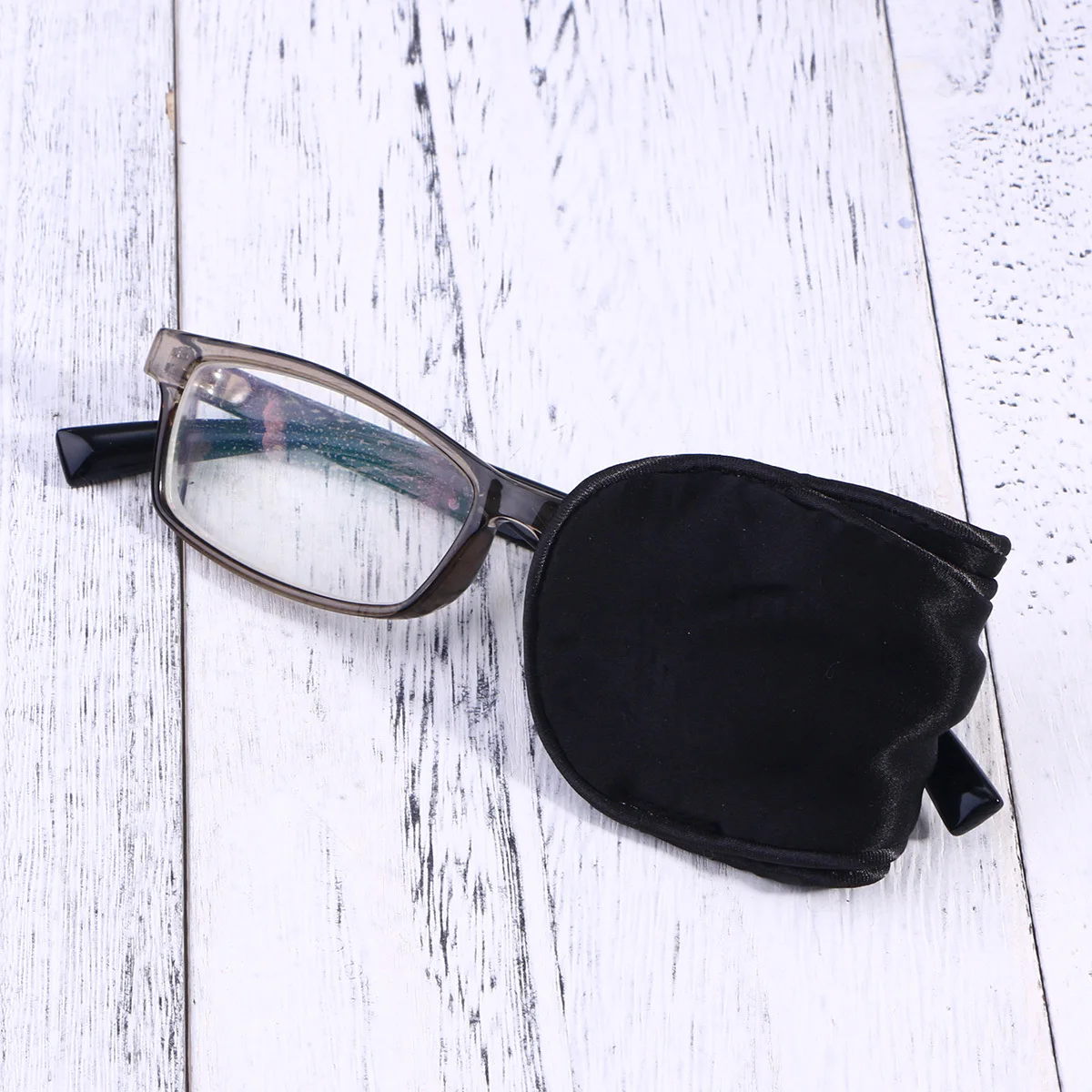 

Silk Patch Glasses Lazy Amblyopia Strabismus Treatment Reusable Soft Eye Cover For Adjustable Comfortable Black