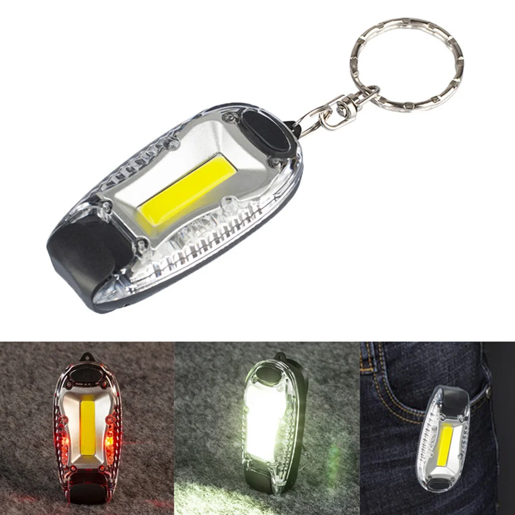 

2Pcs Keychain Light Portable Mini Cob LED Flashlight Compact Bright for Camping Hiking Fishing Emergency Use Keychain Light