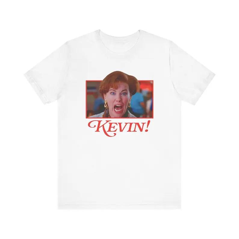 Home Alone Kevin Sweater Unisex Ugly Christmas Graphic T Shirts Woman Man Vintage Movie High Quality Cotton T-shirt Camisetas
