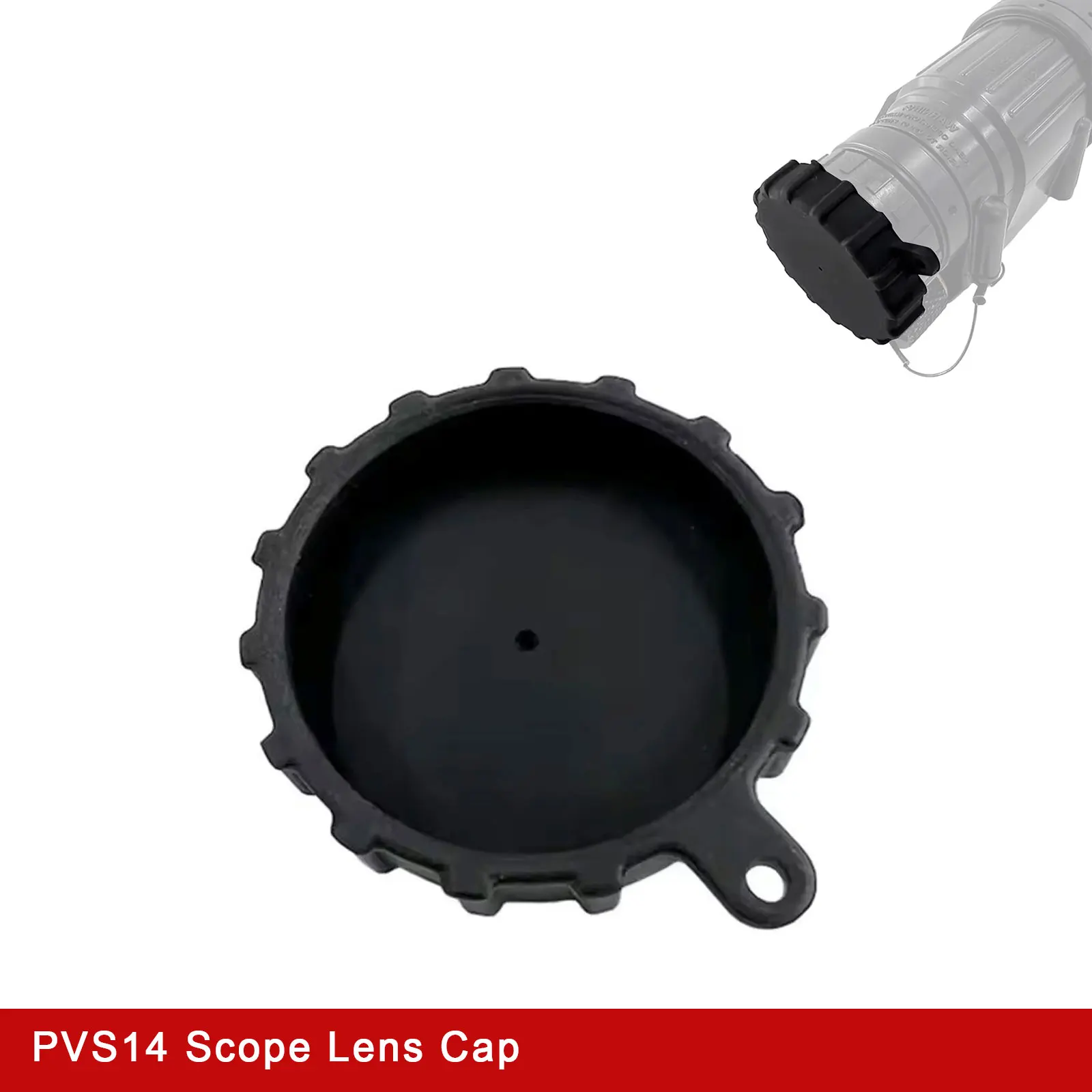 Tactical PVS14 Scope Cover Monocular Objective Lens Mask Dust Cap Protective Guard Fit For BNVD1431 PVS7 RNVG DTNVS DTNVG Rubber