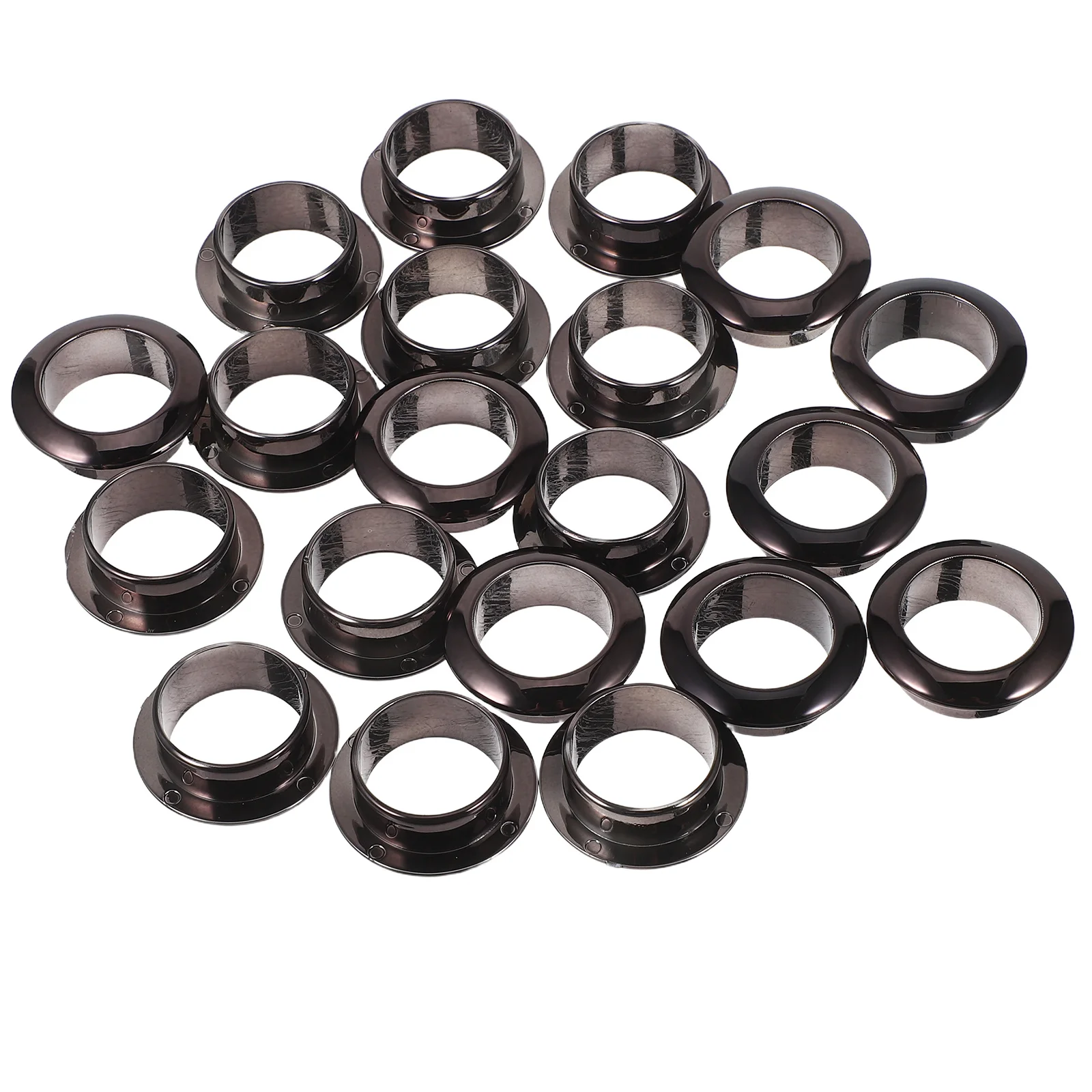 20 piezas, 25mm, cubierta negra para orificios de cables de escritorio, ojal para cables, tapas redondas para gestión de cables de oficina, cubiertas de acceso, cubiertas para orificios de escritorio para cables