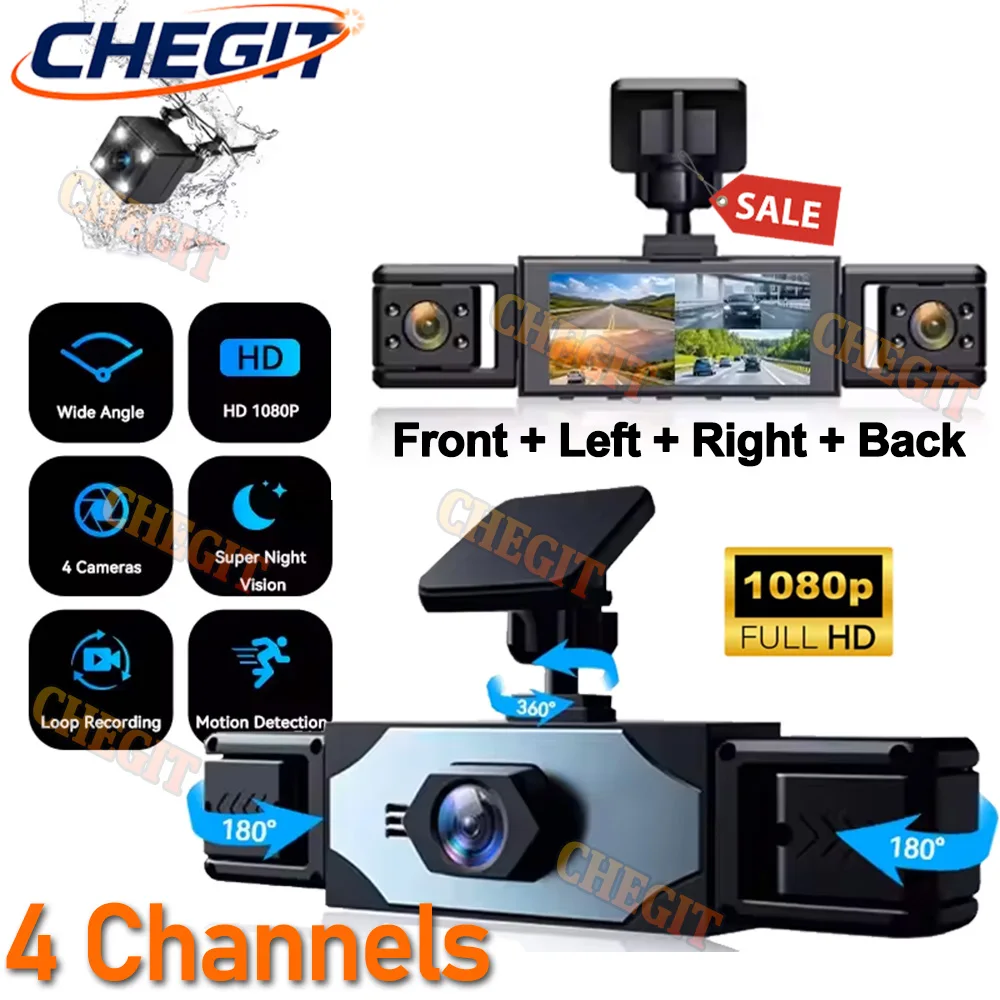 360° 4 Channels Vid…