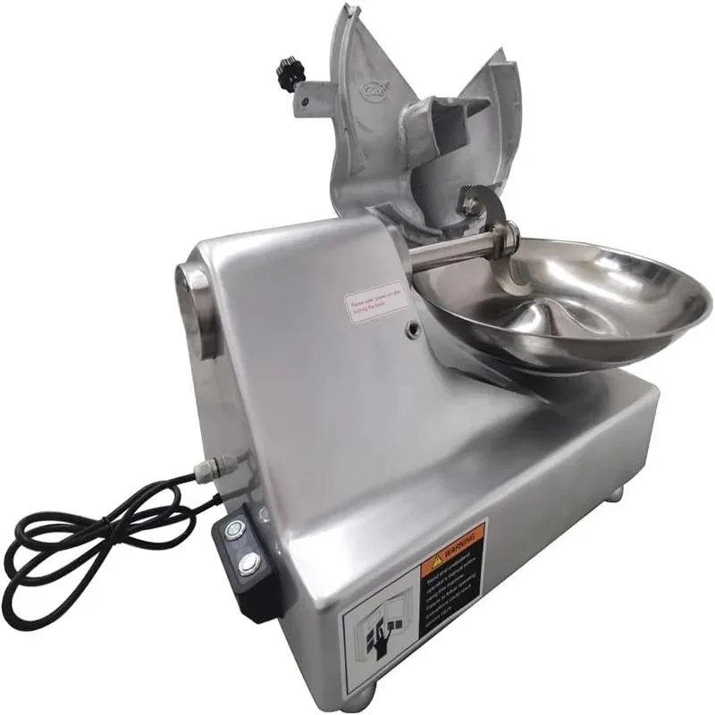 

110V Commercial Electric Food Processor 5.5L Stainless Steel Food Chopper Cutter for Meat Vegetables Ginger Garlic Cutting