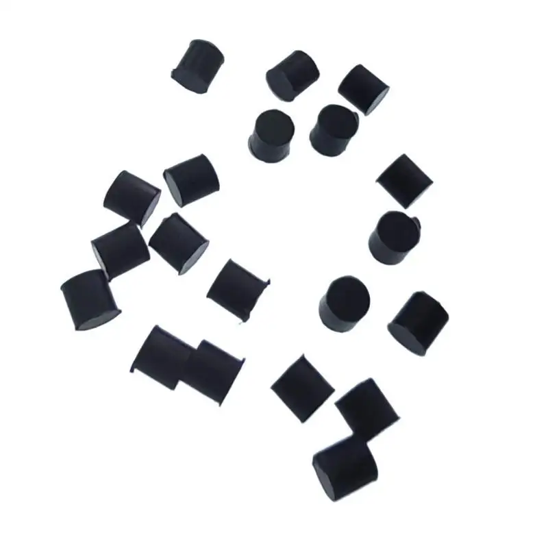 20 peças válvulas rotativas almofada silicone diâmetro 5mm válvulas rotor silicone buffer parar para chifre francês eufônio tuba trombone