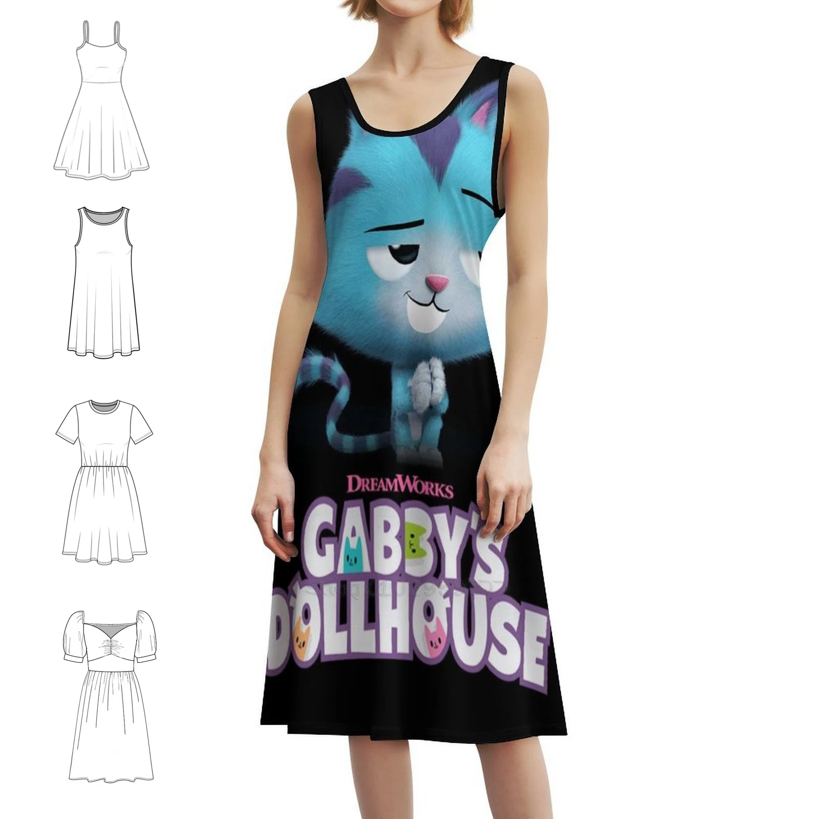 غابي دمية الاطفال كاترات 2022 الكورية نمط فستان كاجوال للنساء بسيط اليومية مكتب سيدة فساتين الاطفال دمية غابي #1