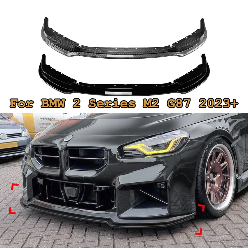 

For BMW 2 Series M2 G87 2023+ Cars Exterior Modification Accessories Car Front Bumper Lip Spoiler Splitter Diffuser