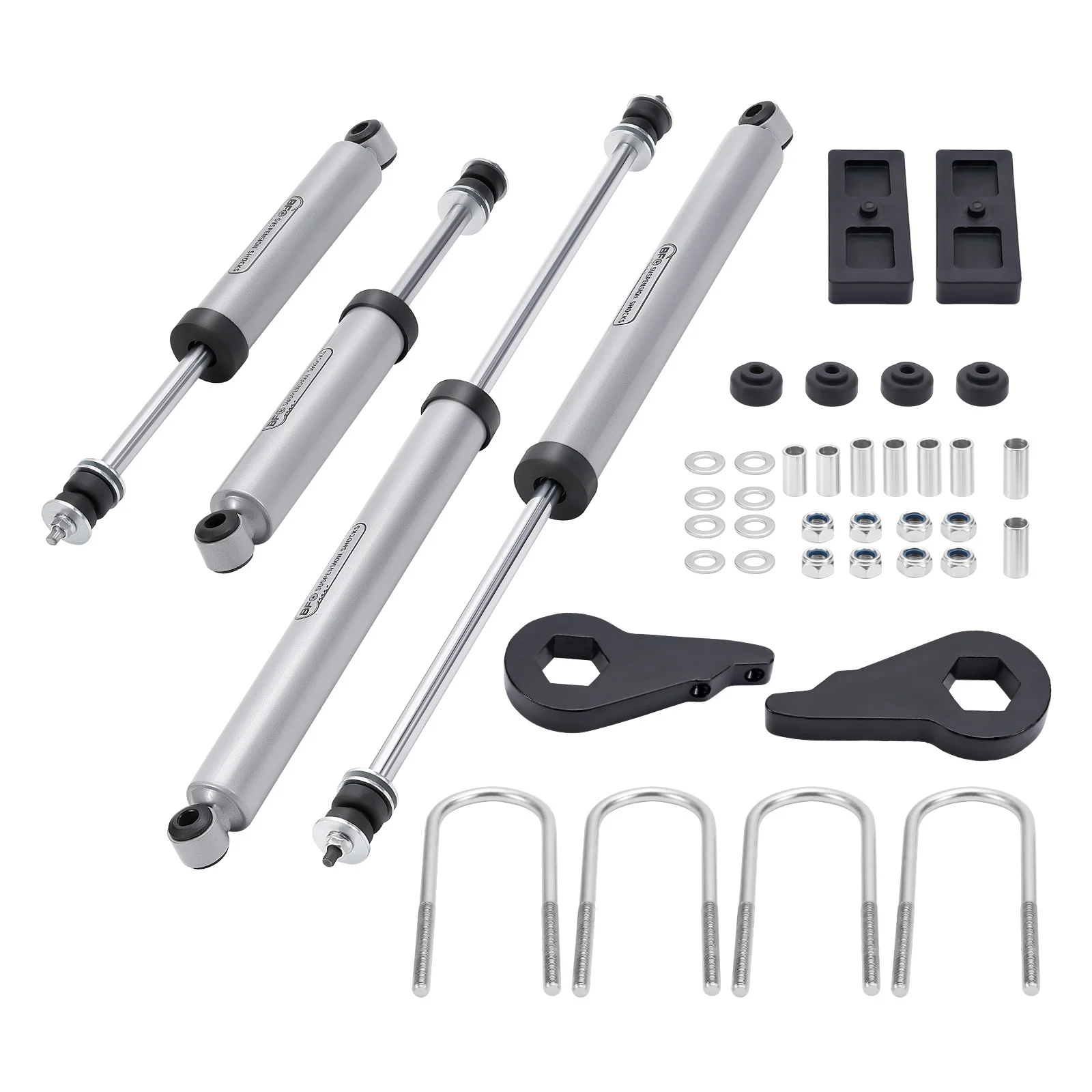 BFO 2.5in Leveling Lift Kit For F-150 4WD 1997-2003 Shocks + Torsion Bar Keys