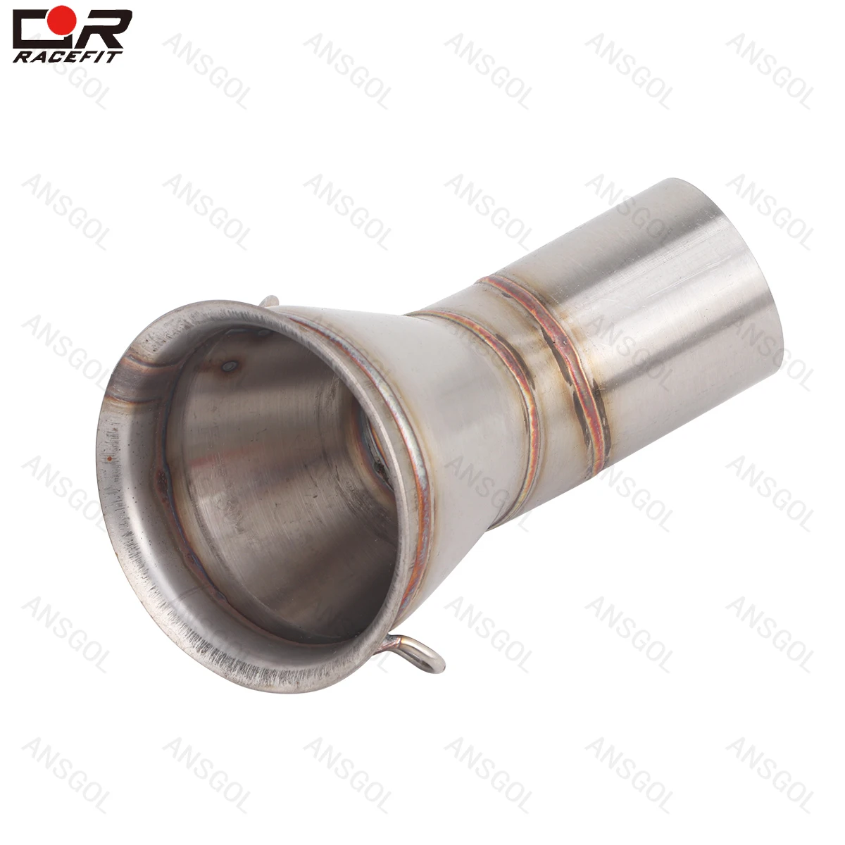 Exhaust Midpipe 51mm Slip on Modify For ZONTES 703RR 2024–2025 Motorcycle Escape Muffler Middle Link Pipe with Metal Plate