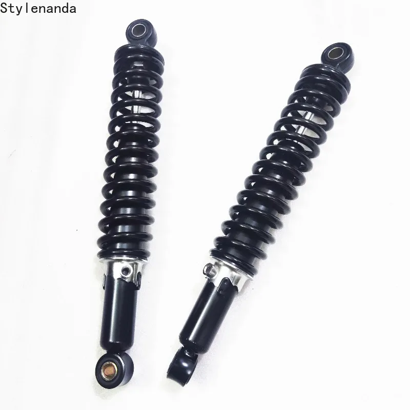 Universal 1Pair 8mm Spring 340mm 345mm 350mm Black Motorcycle Shock Absorber Rear Suspension for Honda Yamaha Suzuki Kawasaki