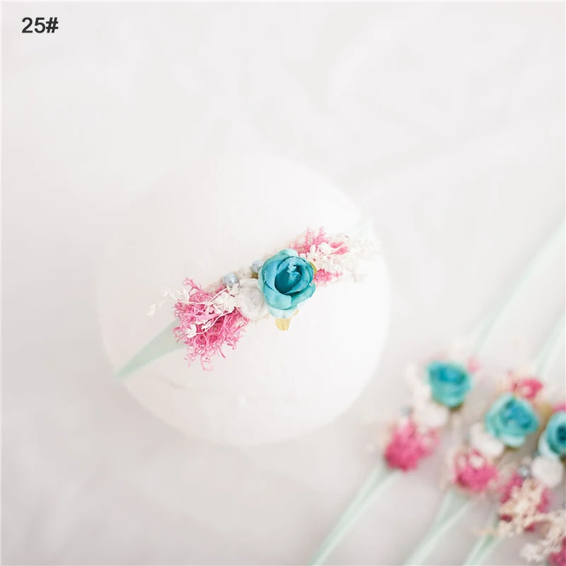 Diademas elásticas para niña, lazos de flores, accesorios para el cabello infantil para recién nacido, accesorios de fotografía