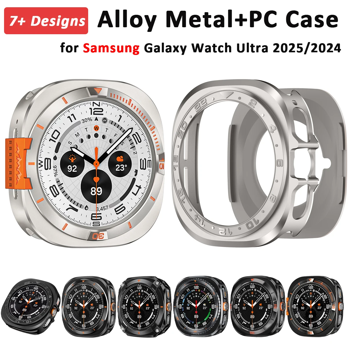 Metal Case for Samsung Galaxy Watch Ultra 2025 Protective Shell Protector Cover for Samsung Galaxy Watch Ultra 47mm Accessories