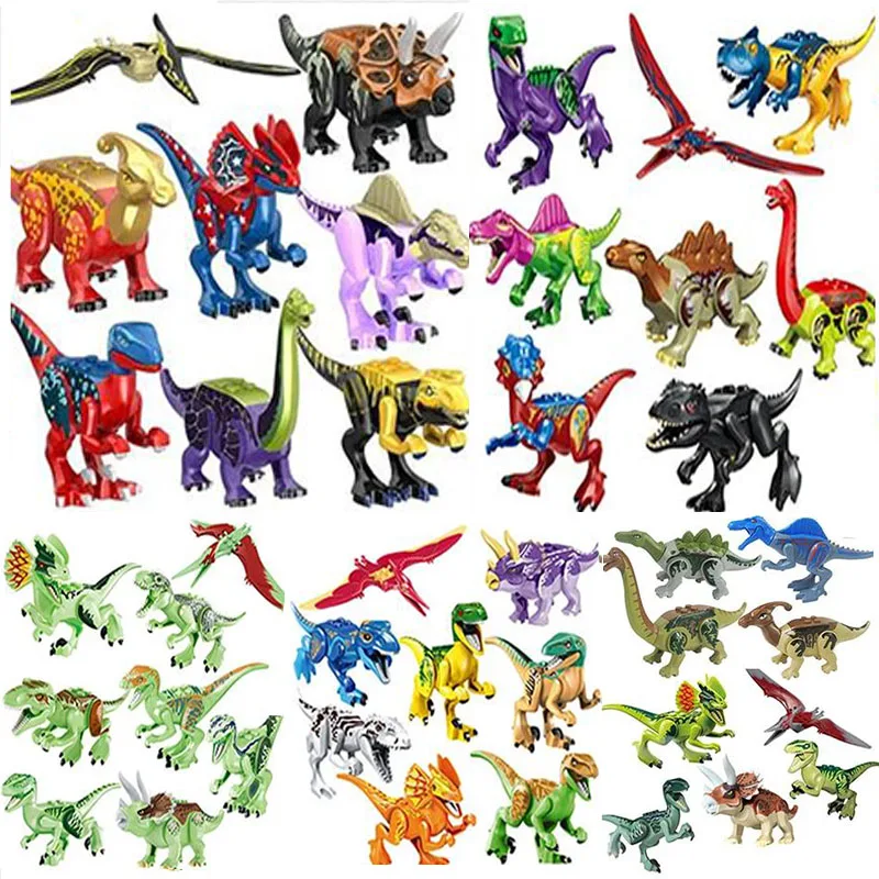 Bloques de construcción de Jurassic World 3 para niños, 1 piezas, dinosaurios, Tiranosaurio Rex, figuras de My Animal, juguetes para niños, regalo