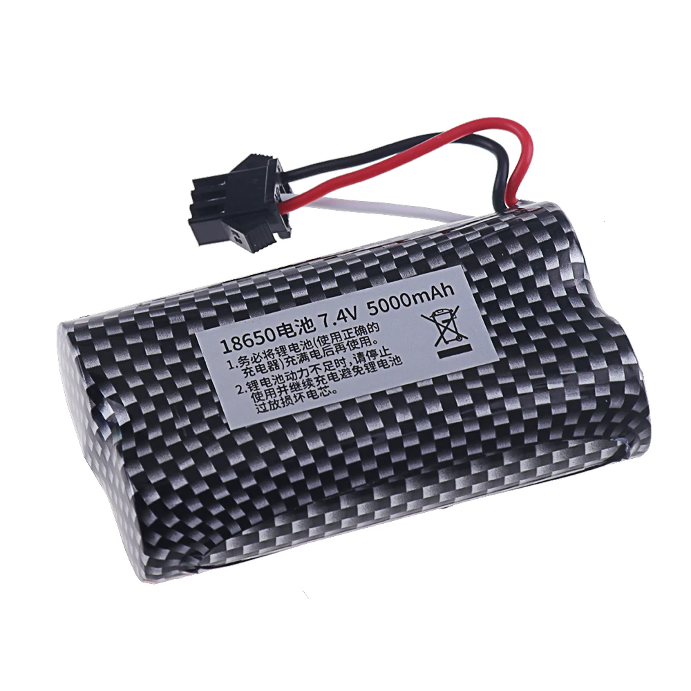 SM-3P spina 7.4V 5000mAh batteria Lipo per orologio rilevamento gestuale Twisted RC Stunt Car toys accessori 7.4v 2s 18650 batteria