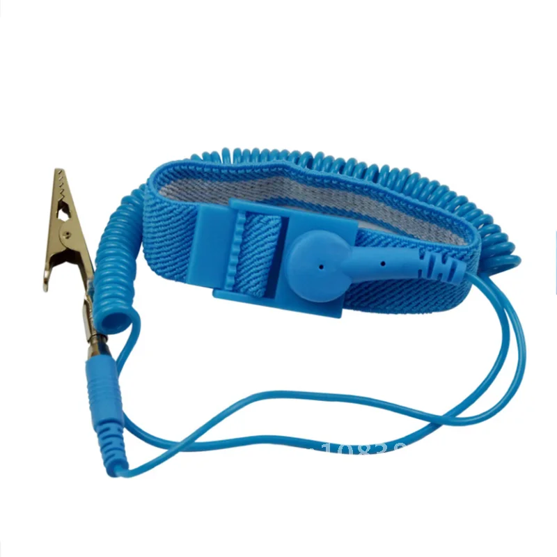 Prevent Static Shock With Clip For Sensitive Electronics Repair Work Anti Static ESD PVC Wired Wrist Strap Discharge Grounding