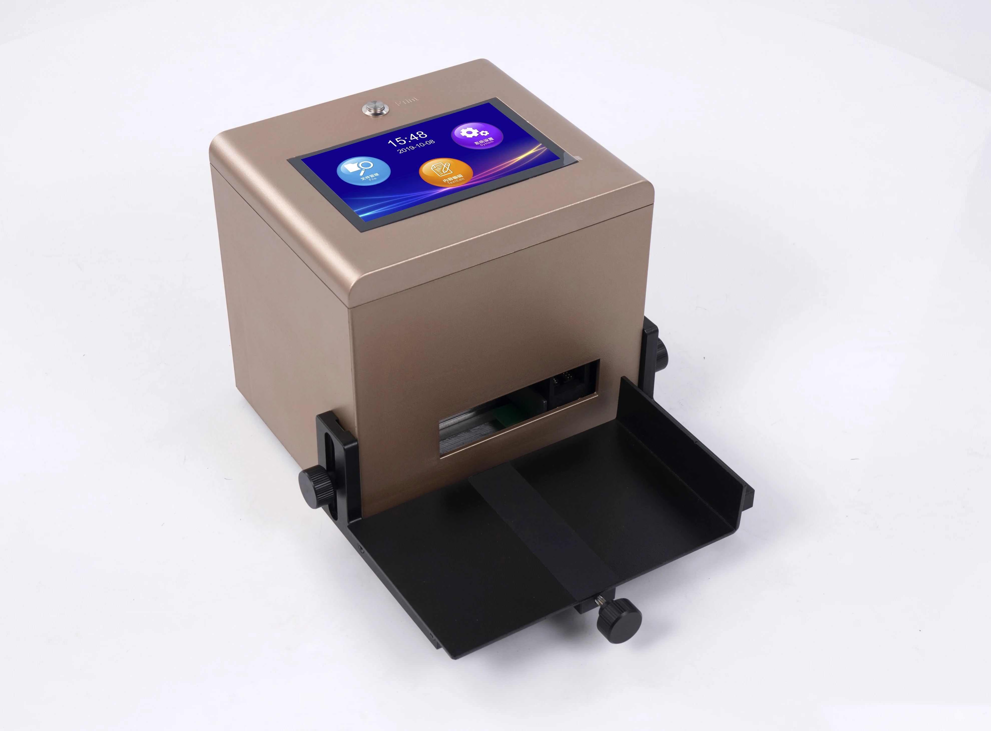 Desktop Inkjet Printer Can Bottle Logo Printer Expiry Date Batch Coding Machine Concave Surface Character Printer