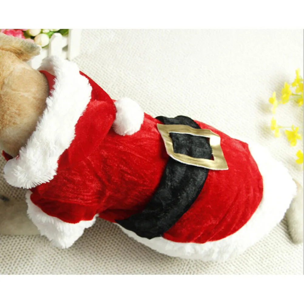 

Winter Christmas Dogs Apparel Outfits Puppy Costumes Clothes Pet Holiday Clothing
