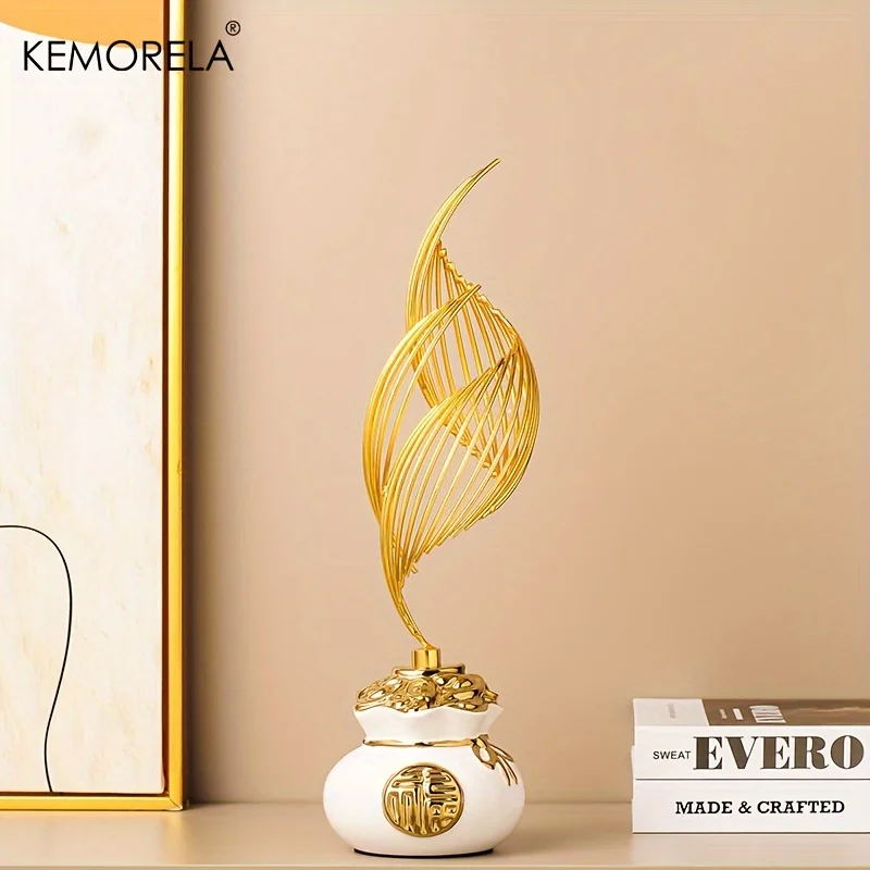 KEMORELA 1/2PCS Home Decoration Luxury Statues Simple Style Holiday Decorations TV Cabinet Wine Cabinet Office Desk Accessories