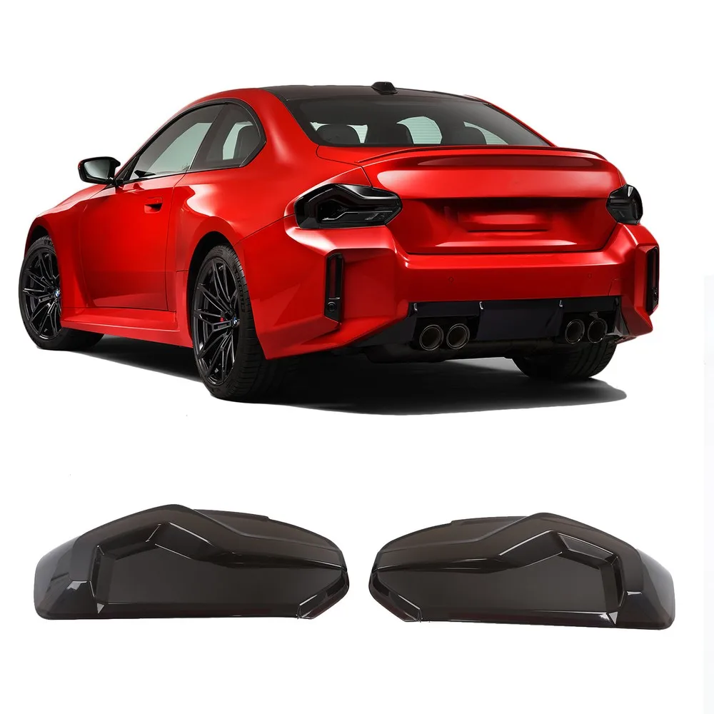 

ABS Smoked Black Car Taillight Decorative Cover Fits For BMW 2 Series G42 F44 M2 M240i G87 2020-2025 Tail Lampshade Trim Shell