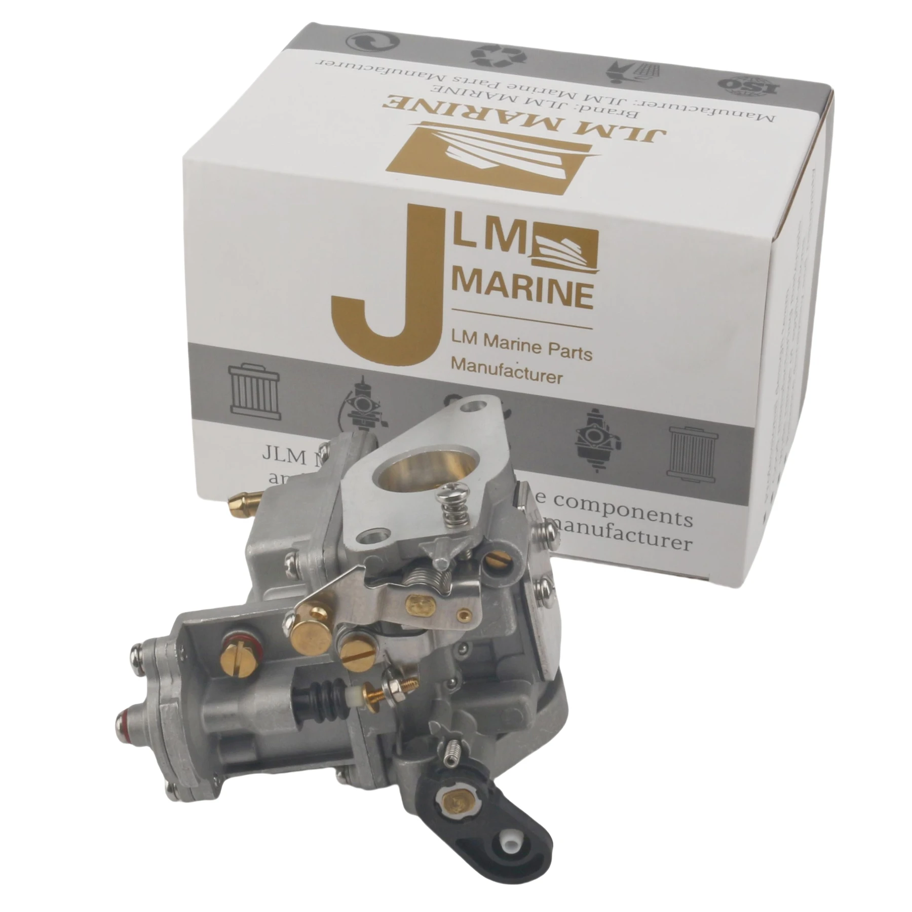 

JLM Marine Outboard Carburetor for Yamaha Carb 15 HP 4 Stroke F15PLRA F15PLHA F15MSHA F15MLHA Boat Motor 6D4-14301-00