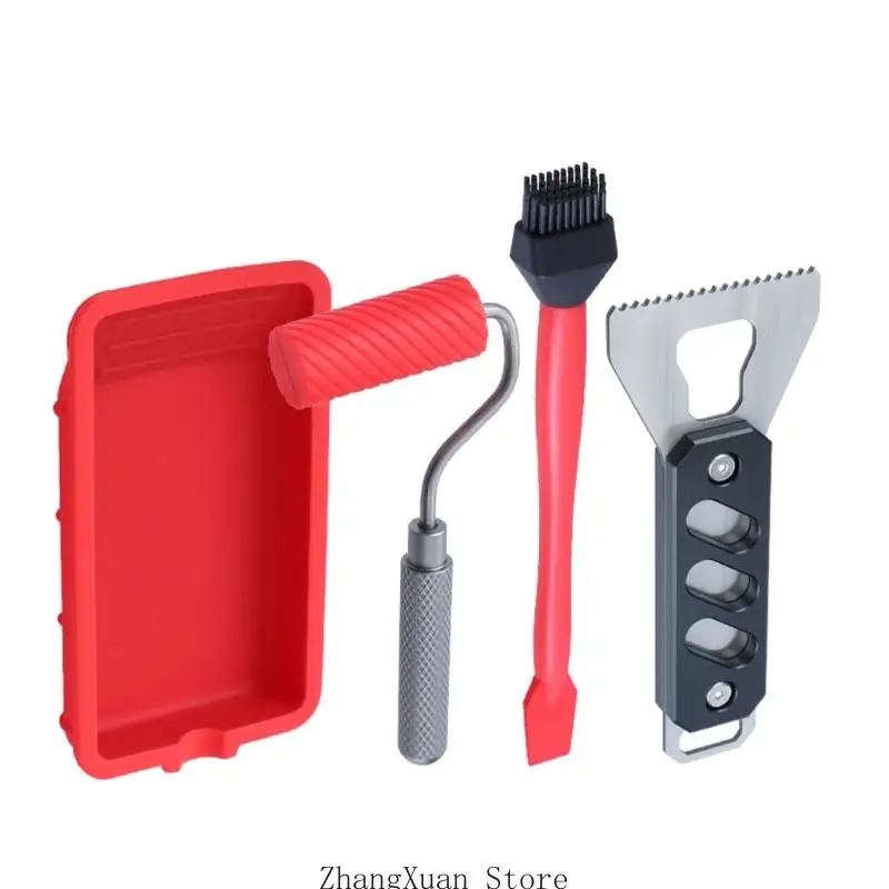 

3XUF Клейк -разброс алюминиевый многоразовый распределитель спэкл Spackle Spackle Tootced Torpel для нанесения инструмента клеев