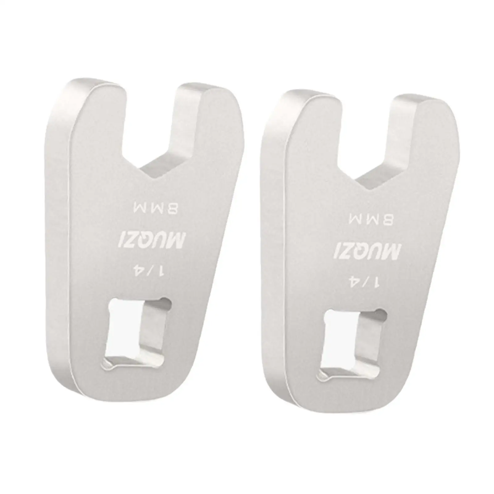 2x Open Ended Crowfoot Wrench M8 Hydraulic Brake Hose Bolt Installation Tool Professional Sturdy Cycling Tool Crowfoot Socket