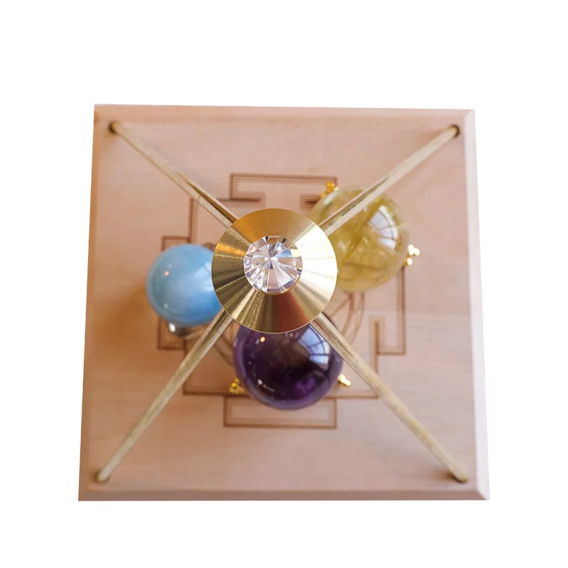 PYH Natural Vogel Crystal Pyramid Ornament Home Rough Stone Crystal Purification Amplifier Decorative Ornament