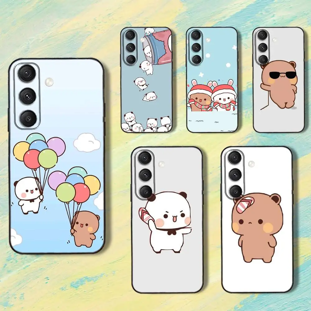 

C-Cartoon BUBU Cute DUDU-es Phone Case For Samsung S25,S24,S10,S22,S21,S20,S23,Ultra,Plus,Lite,FE,Soft Silicone Black Cover