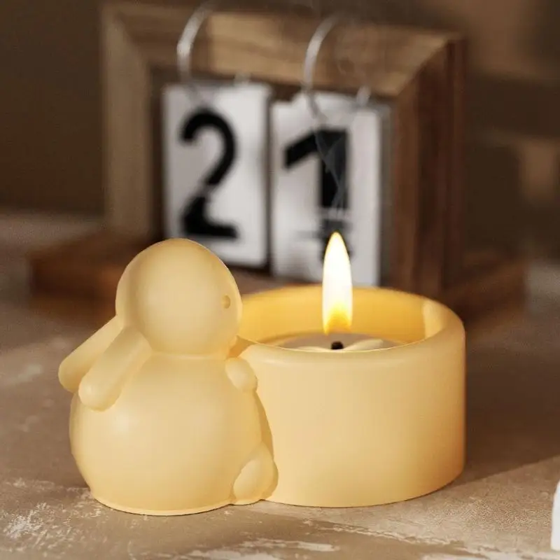 Silicone Rabbit Cup Mold Creative Handmade Mold Jewelry Making Tool Perfect for Beginners and Creative Designing