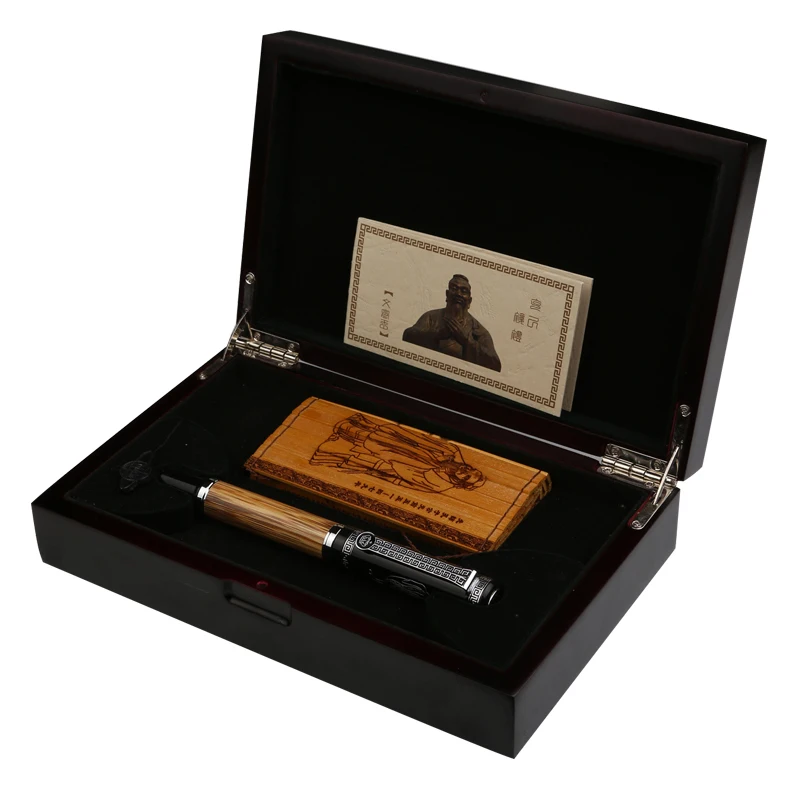 Luxury Confucius Fountain Pen with A Box Duke Iraurita Nib Ink Pen The Best Gift Writing Pens for Business Partner and Teacher