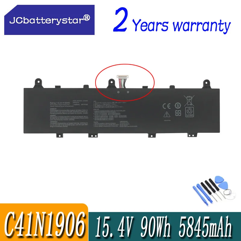 JC C41N1906 C41N1906-1 Laptop Battery For ASUS GX550LWS GX550LXS FA506QR FA506QM FA706IH FA706QR FX506HC FX506HM FX706