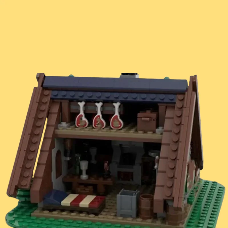 

Spot MOC-133471 448pcs small particle assembly building blocks Forester's House building house model toy exquisite ornaments gif
