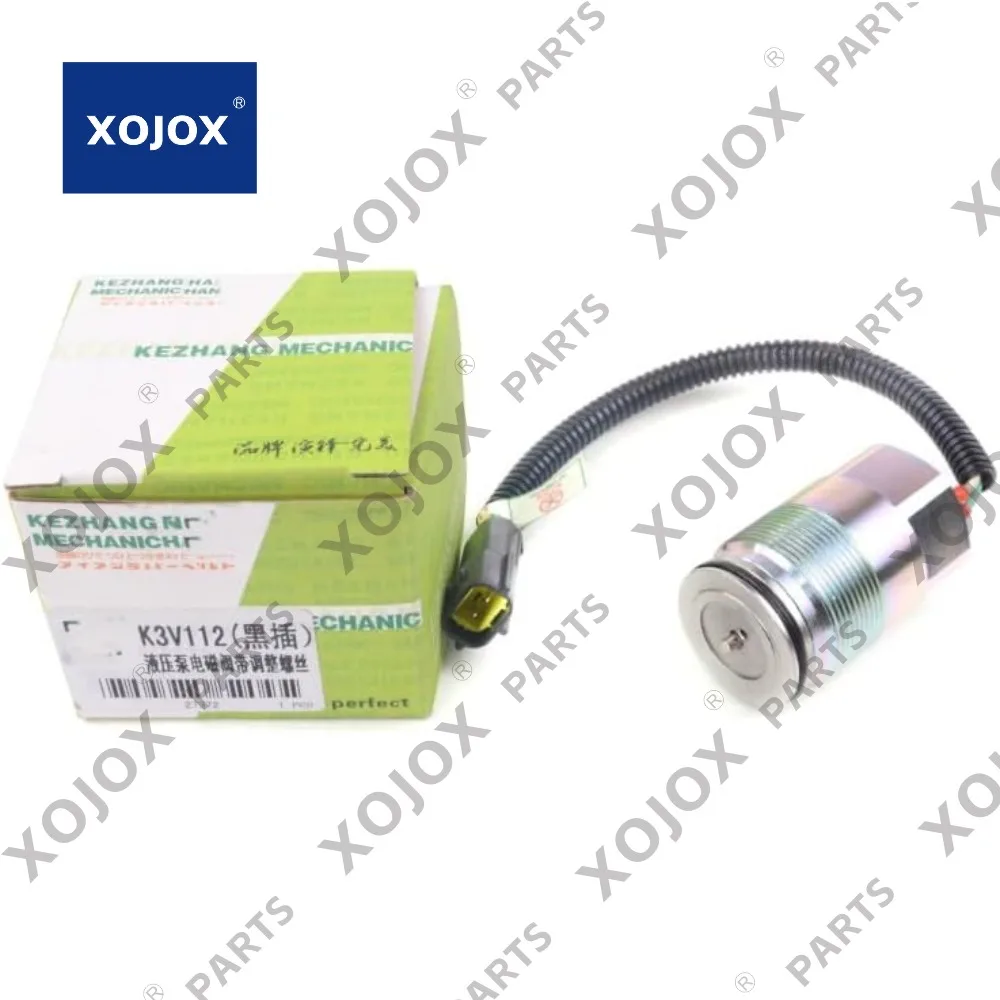 

XOJOX Solenoid Valve Black plug YN35V00004FI DJCXYSM For Sumitomo SH120A2 SH265 for DOOSAN DX225-9C for Mitsubishi R220-5 K3V112