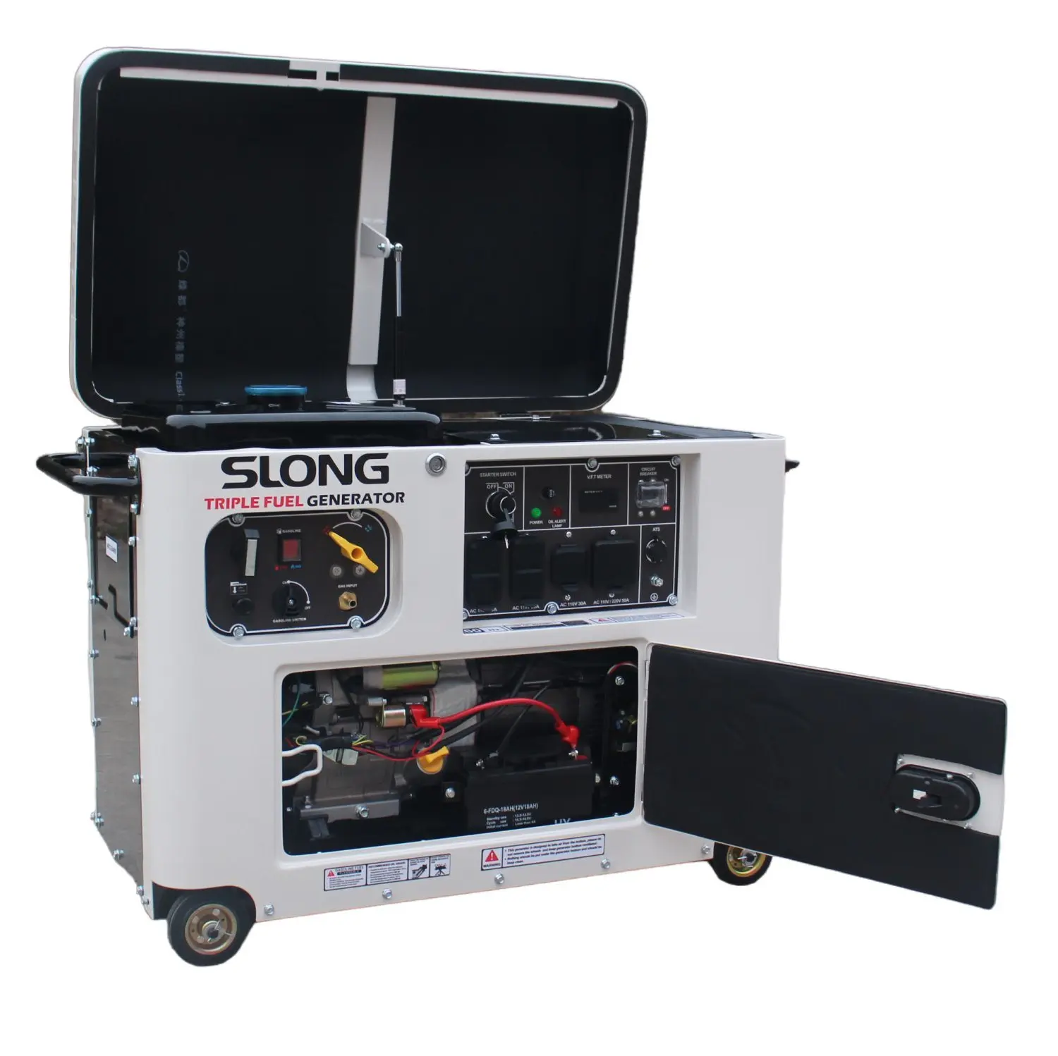 SLONG oline/LPG/CNG generator Triple fuel power station Tri- electric generator