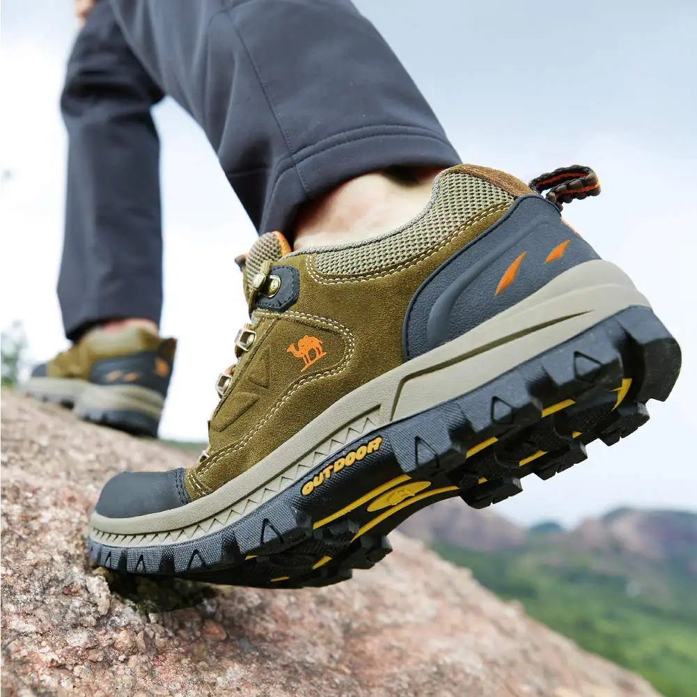 GOLDEN CAMEL Hiking Shoes Outdoor Male Sneakers Waterproof Tactical Trekking Shoes for Men Autumn New Climbing Camping Non-slip