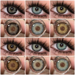 EYESHARE 1pair Colored Contact Lenses for Eyes Natural Brown Contact Blue Eyes Lenses Gray Contacts Yearly Green Pupils