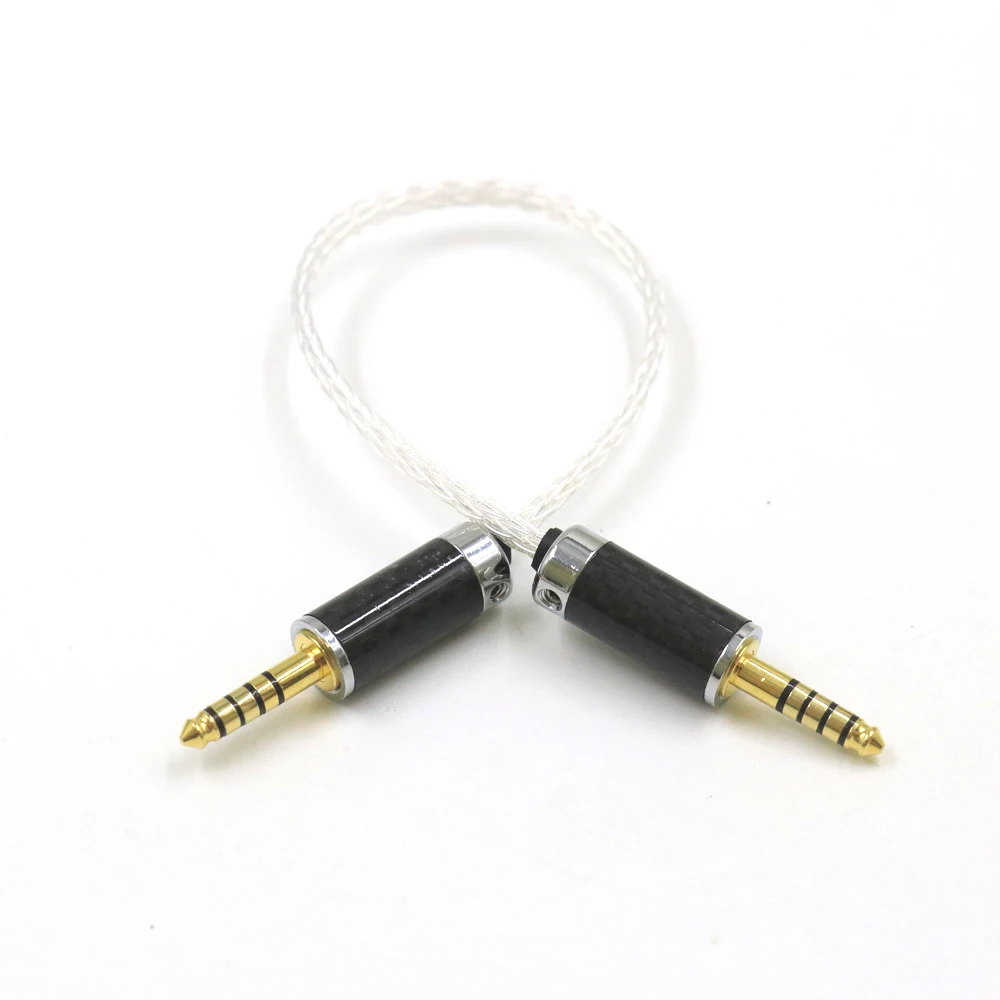 

High Purity Silver 16 Core 4.4mm Balanced Male to 4.4mm Balanced Male Audio Adapter Cable 4.4 Male to Male Adapter