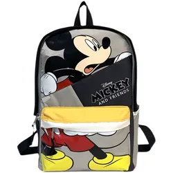 Mochila infantil de Mickey Mouse dos desenhos animados da Disney, mini mochila escolar para meninas e meninos, bolsa de ombro bonita, 26x38x14 cm, nova