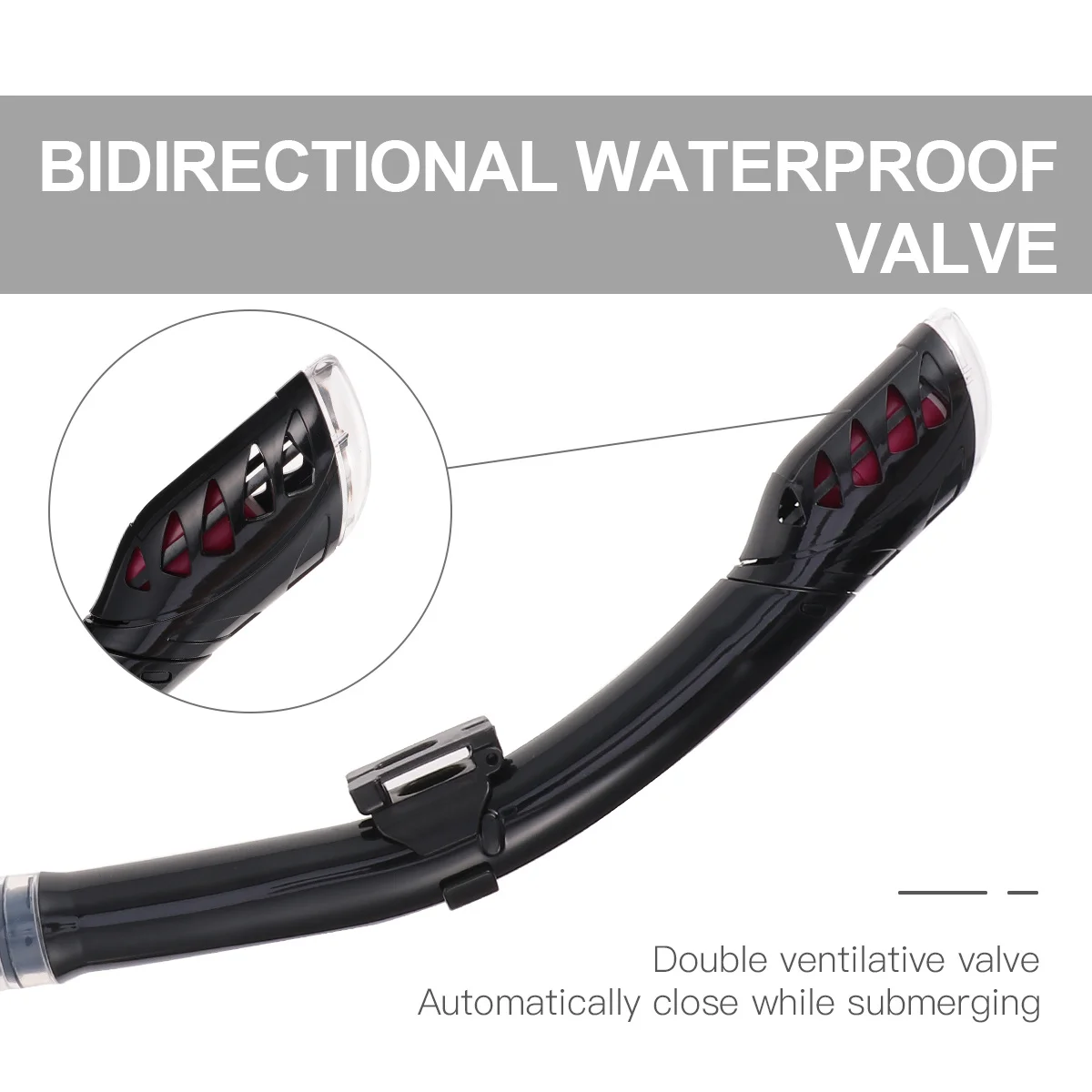 1 مجموعة سيليكون قناع الغطس غص مجموعة أسود شفاف طريقة واحدة استنزاف صمام سريع فصل مشبك للغوص السباحة #1