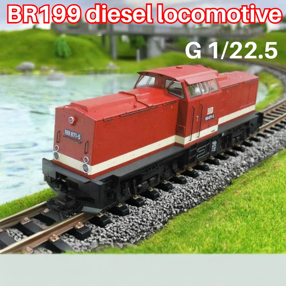 

PIKO G Type 1/22.5 Toy Train BR199 Diesel Locomotive HBS Livery 37543 Red Train Model Collectible Decorative Item Boy's Toy Gift