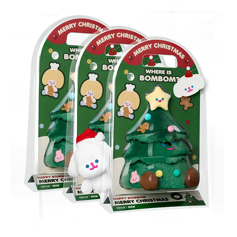 Original Rico X Maktoub Weihnachten Baum Plüsch Puppe Nette Cartoon Puppe Peripheren Kawaii Hund Echte Sammlung Mädchen Geschenk