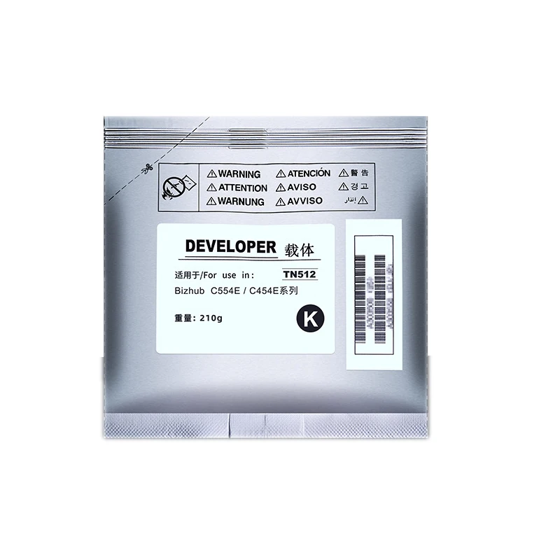 Dv512 c224 c284 pó desenvolvedor para konica minolta c224 284 364 454 554 c284 c364 c454 c554 c554e importação de alta qualidade