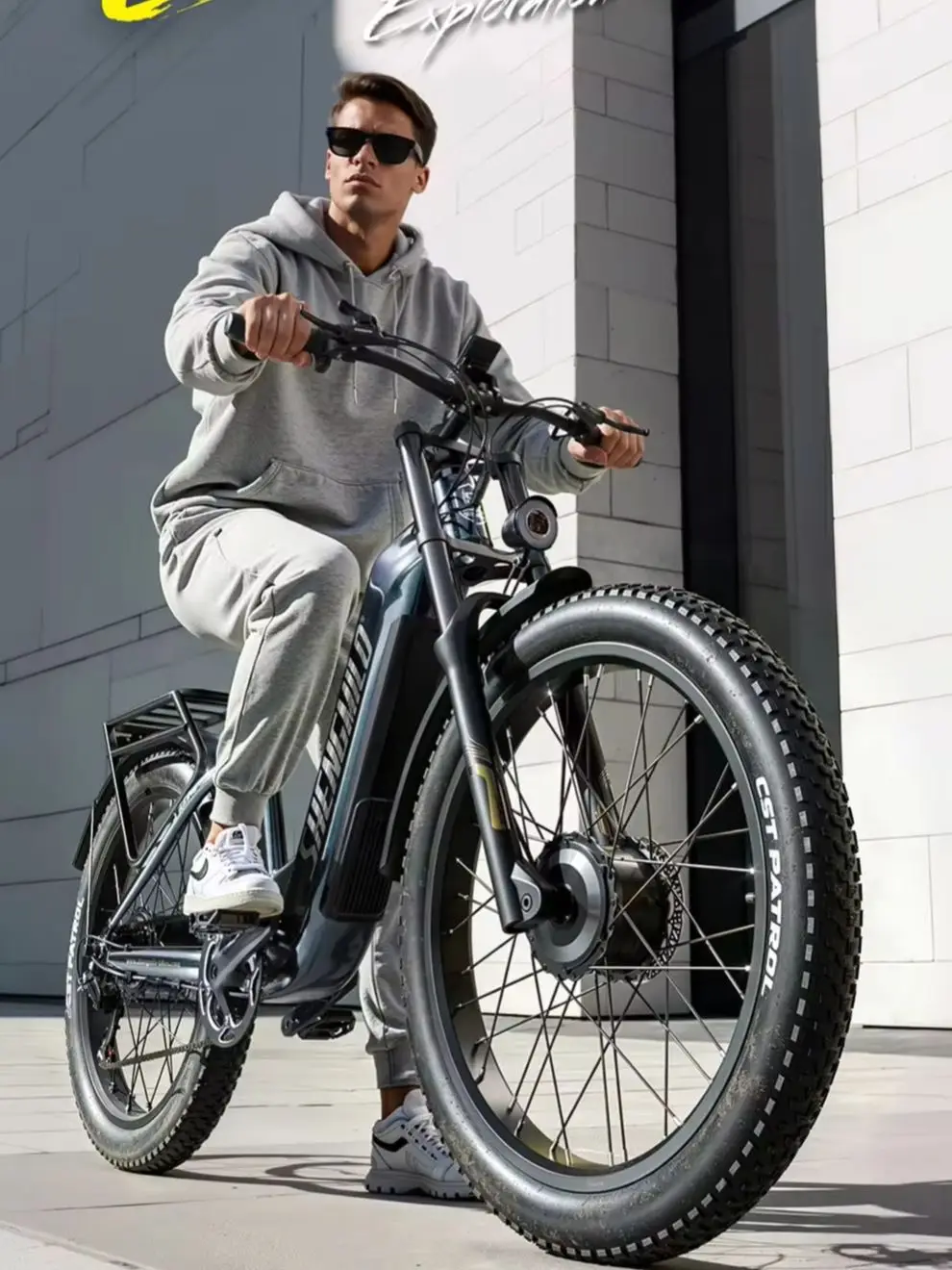 AliExpress Shengmilo S700 Pro Adult Electric Mountain Bike, Dual 80N·M Torque Brushless Motor, 48V 25AH Large Battery, 40° Gradability, Hydraulic Brake, 26×3.0 Fat Tire E-Bike with Yolin Color Display, 40-50km