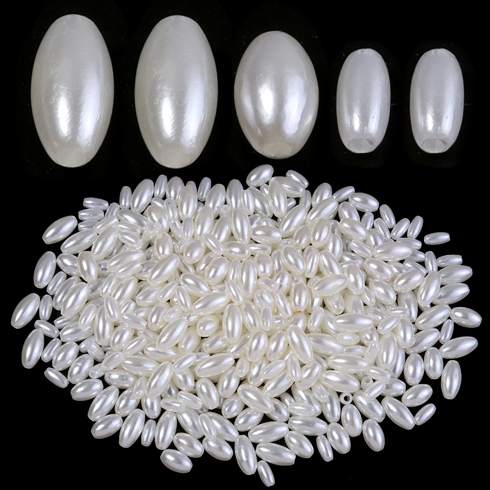 ABS-Imitationsperlen, oval, unregelmäßig geformt, lose Distanzperlen für Dekora, Hut, Kleidung, DIY, Handwerk, Nähen, Perlenzubehör