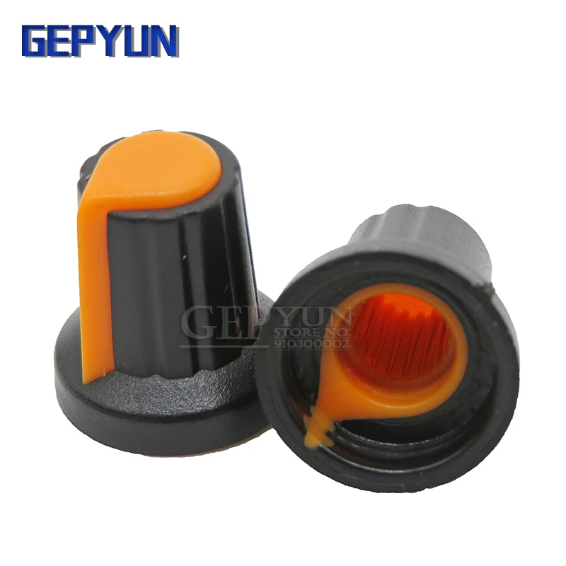 غطاء مقبض مقياس الجهد WH148 ، مقبض AG2 ، أصفر ، برتقالي ، أزرق ، أبيض ، أحمر ، 15x17 ، 20